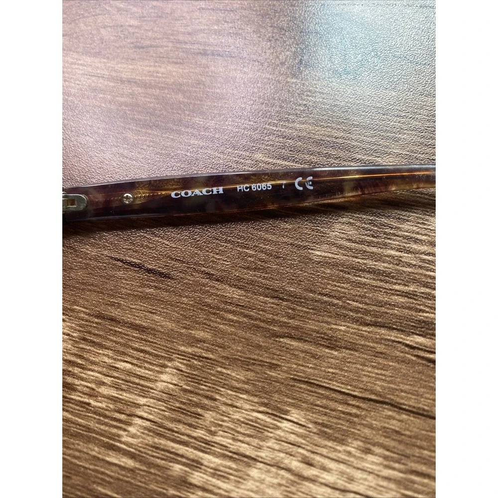 Coach Eyeglasses FRAMES ONLY HC 6065 49-17-135 Confetti Light Brown 378